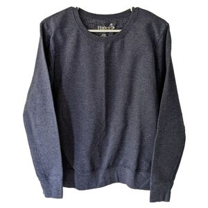 Hanes basic blue grey crewneck sweatshirt